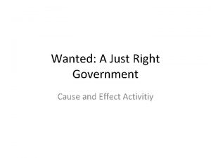 Icivics wanted a just right government
