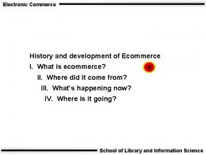 History of ecommerce