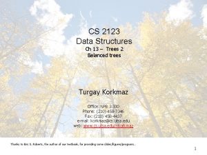 CS 2123 Data Structures Ch 13 Trees 2