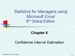 Statistics for Managers using Microsoft Excel 6 th