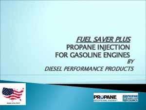 Propane injection for gas engines