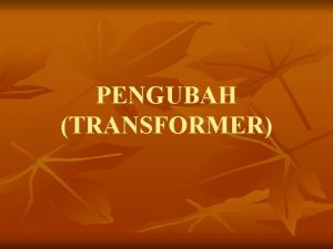 Persamaan transformer Persamaan transformer
