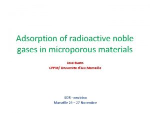 Adsorption of radioactive noble gases in microporous materials