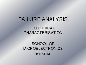 Curve tracing failure analysis