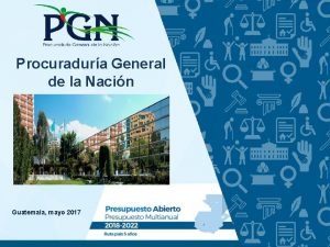 Procuradura General de la Nacin Guatemala mayo 2017