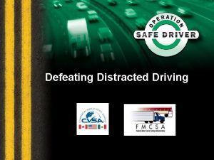 Defeating Distracted Driving 1 Wikipedia Distracted Driving Definition