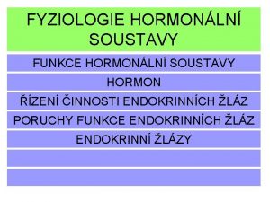 Pozitivní zpětná vazba hormony