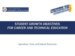 Student growth objectives examples
