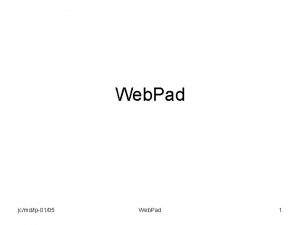Pad web