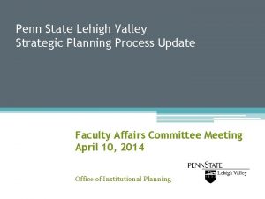 Penn state strategic plan