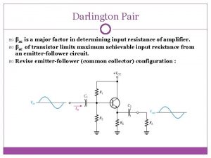 Ac analysis of darlington pair