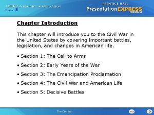 Chapter 15 Chapter Introduction This chapter will introduce