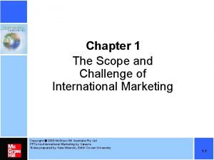 International marketing scope
