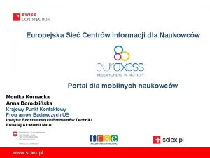 Europejska Sie Centrw Informacji dla Naukowcw Portal dla