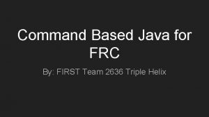 How to code autonomous frc java
