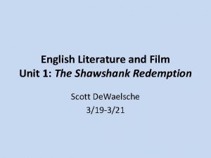 Rita hayworth and shawshank redemption summary