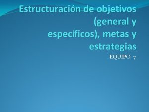 Obgetivo general