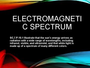 ELECTROMAGNETI C SPECTRUM SC 7 P 10 1