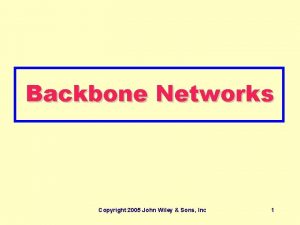 Collapsed backbone network