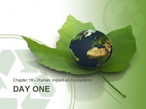 Chapter 16: human impact on ecosystems answer key