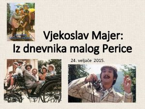 Iz dnevnika malog perice