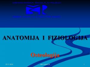 ANATOMIJA I FIZIOLOGIJA Osteologija 25 11 2020 alen