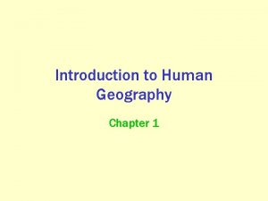 Fieldwork ap human geography