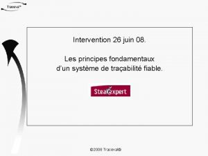 Intervention 26 juin 08 Les principes fondamentaux dun