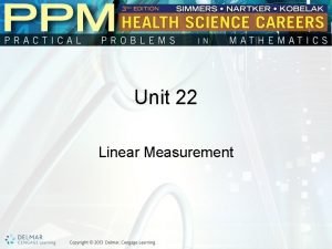 3 units of linear measurements in metric system