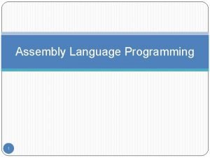 Anna assembly language