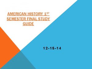 Us history semester 1 final exam study guide answers