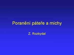 Porann ptee a mchy Z Rozkydal Porann ptee