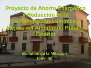 Proyecto de Ahorro Energtico y Reduccin de la