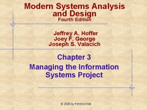 Modern Systems Analysis and Design Fourth Edition Jeffrey