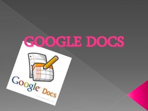 Bibliografia google docs