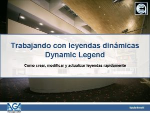 Trabajando con leyendas dinmicas Dynamic Legend Como crear