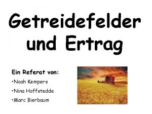 Getreide referat