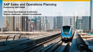 Sap sales and operations planning ppt