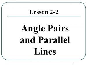 Linear pairs