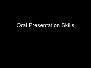 Presentation skills assignment