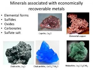 Example of minerals