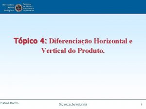 Diferenciação vertical e horizontal de produtos