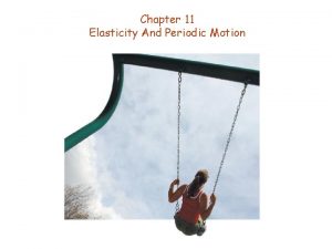 Chapter 11 Elasticity And Periodic Motion Stress characterizes