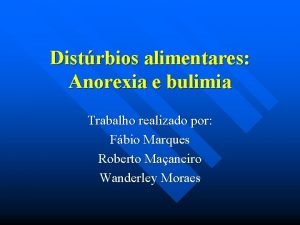 Anorexia etimologia