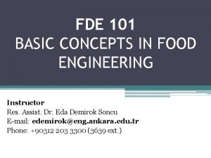 Food engineering definition