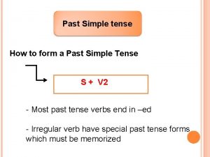 Form of past simple