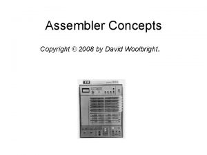 David woolbright assembler