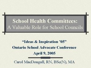 School health committee members