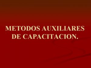 Métodos auxiliares