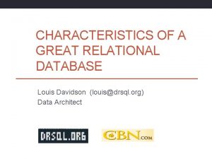 Louis davidson relational data modeling